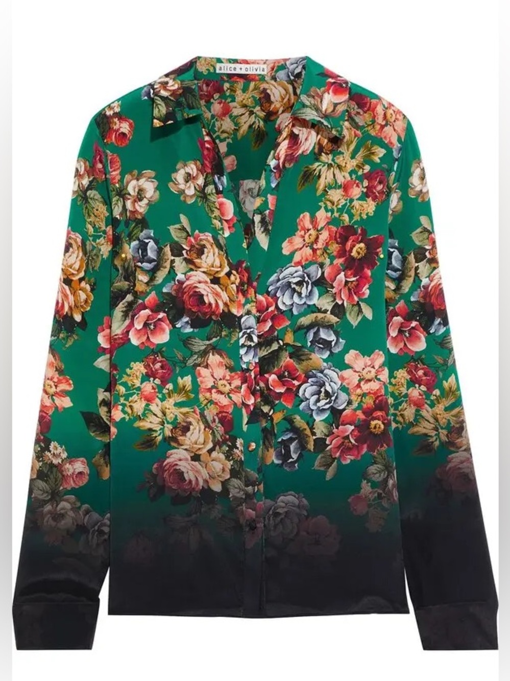 ALICE AND OLIVIA SILK BLOUSE